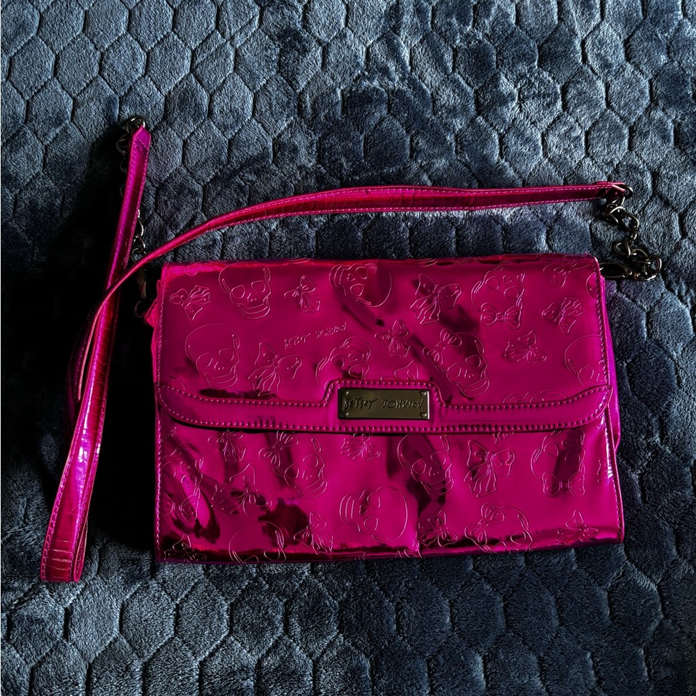Shiny Pink Betsey Johnson Bag